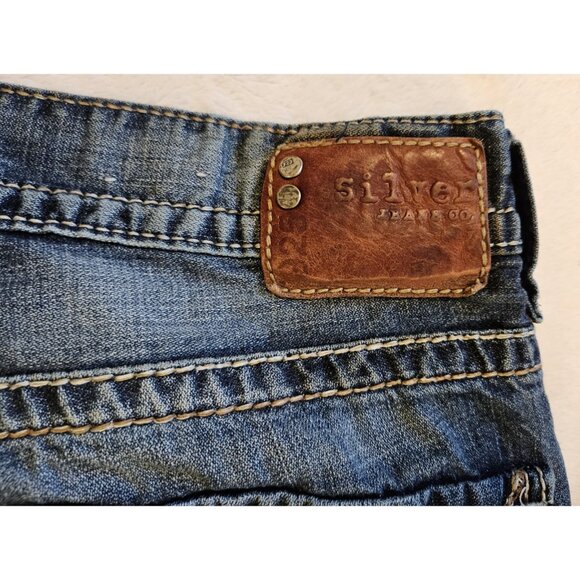 Silver Jeans Zac Relaxed Fit Straight Leg Jeans Mens Size 31x34 Rear Flap Pocket - Picture 10 of 14